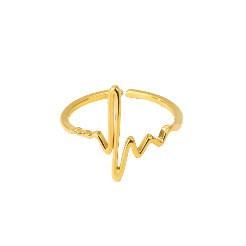 Heartbeat Sterling Silver Ring - Rock & Spark